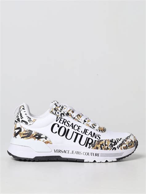 versace jeans couture white shoes